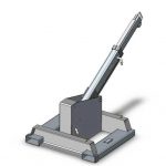 Mit festem Anbaugerät montierter Gabelstapler-Auslegerkran